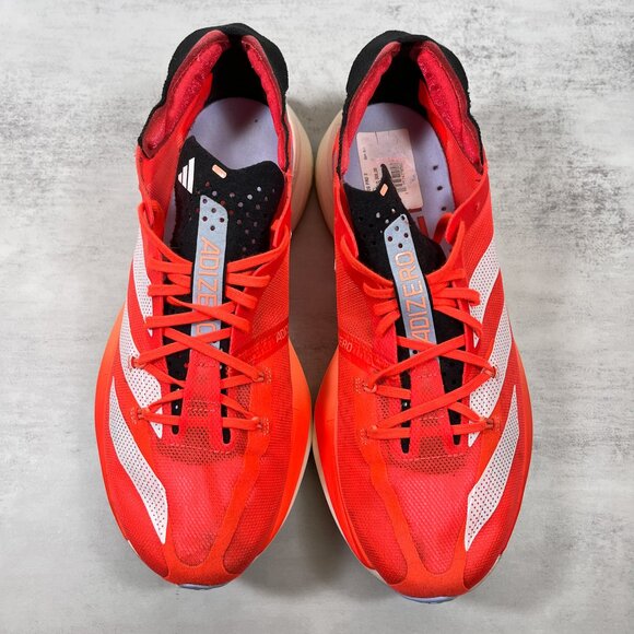 Adidas Adizero Adios Pro 3 Running Shoes - Men's Size 8.5 - Red Orange - Picture 7 of 10